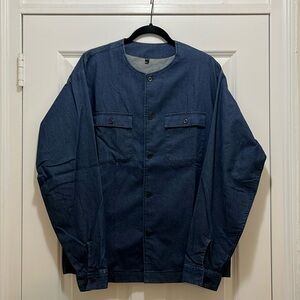Muji, Stand Collar Denim Button Down